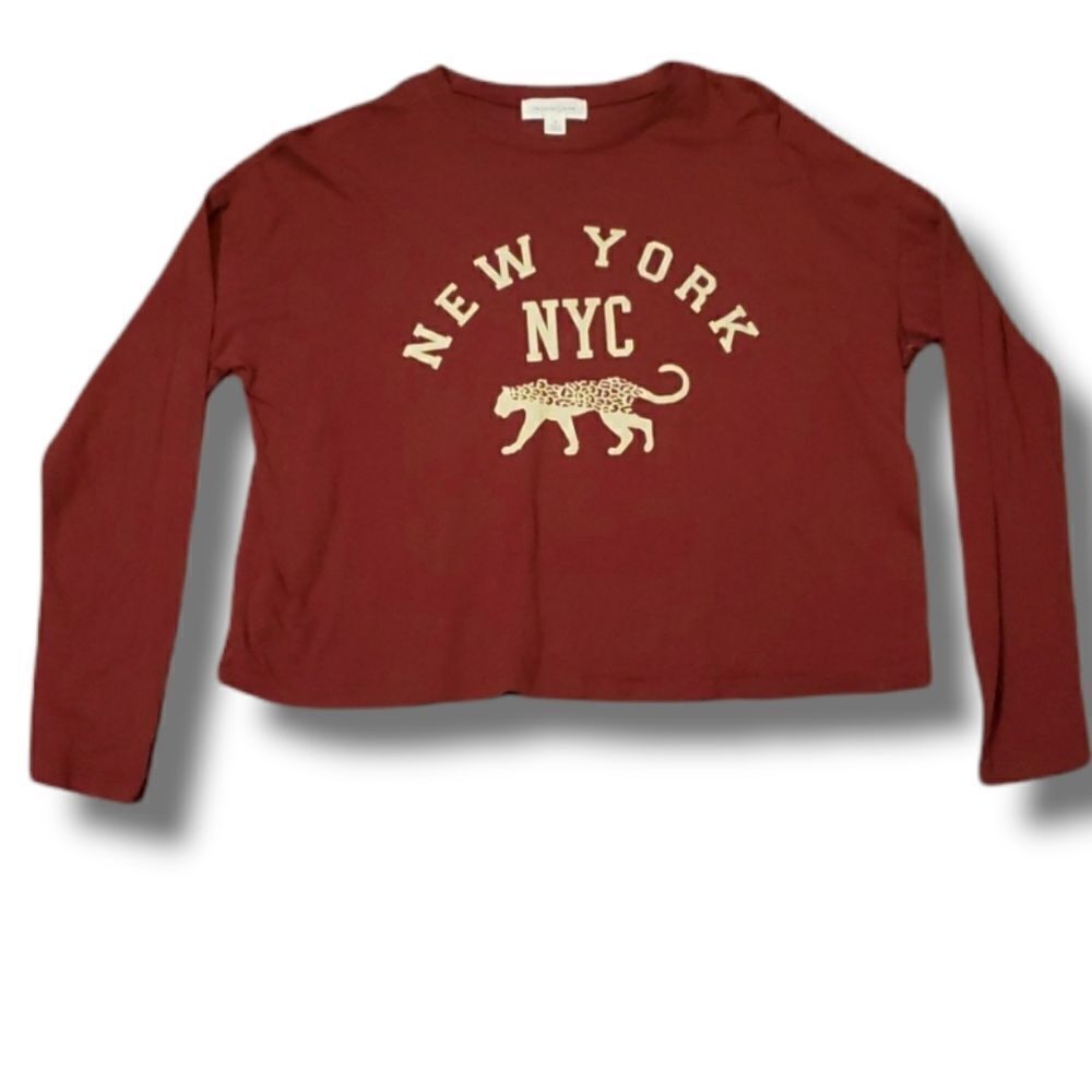 Treasure & Bond New York NYC Cheetah Long Sleeve Tee‎ Size Small NWOT